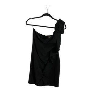 Elegant Black One-Shoulder Dress by Parvenue NWT medium